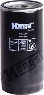 Hengst Filter H230W - Filtru ulei aaoparts.ro