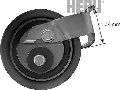 Hepu 14-0079 - Rola intinzator,curea distributie aaoparts.ro
