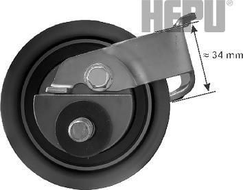 Hepu 14-0748 - Rola intinzator,curea distributie aaoparts.ro