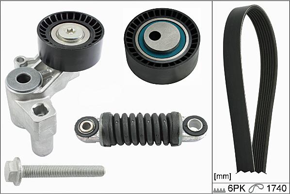 Hepu 20-1896 - Set curea transmisie cu caneluri aaoparts.ro