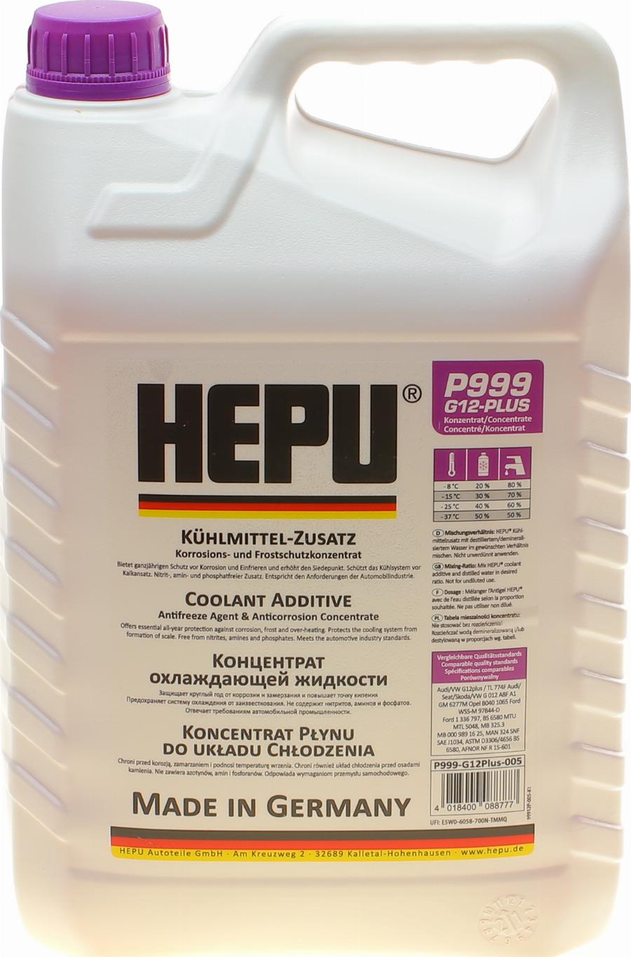 Hepu P999-G12PLUS-005 - Antigel aaoparts.ro