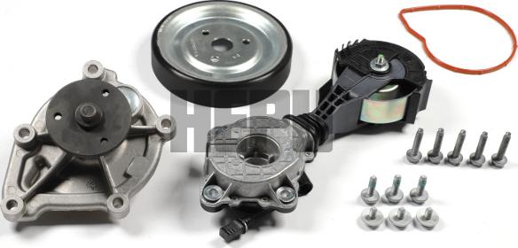 Hepu PK04952 - Pompa apa + Set curea transmisie cu caneluri aaoparts.ro