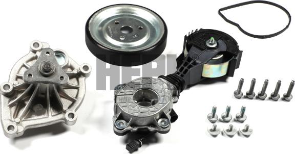 Hepu PK08101 - Pompa apa + Set curea transmisie cu caneluri aaoparts.ro