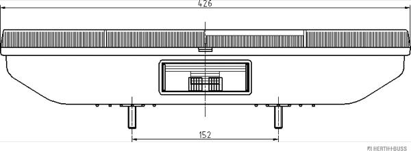 Herth+Buss Elparts 83830022 - Lampa spate aaoparts.ro