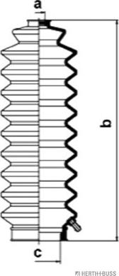 Herth+Buss Jakoparts J4104007 - Ansamblu burduf, directie aaoparts.ro