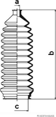 Herth+Buss Jakoparts J4118000 - Ansamblu burduf, directie aaoparts.ro