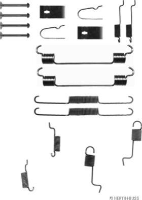 Herth+Buss Jakoparts J3563007 - Set accesorii, sabot de frana aaoparts.ro