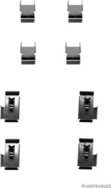 Herth+Buss Jakoparts J3665008 - Set accesorii, placute frana aaoparts.ro