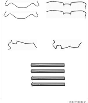 Herth+Buss Jakoparts J3666004 - Set accesorii, placute frana aaoparts.ro