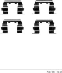 Herth+Buss Jakoparts J3660507 - Set accesorii, placute frana aaoparts.ro
