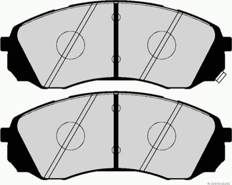 Herth+Buss Jakoparts J3600504 - Set placute frana,frana disc aaoparts.ro