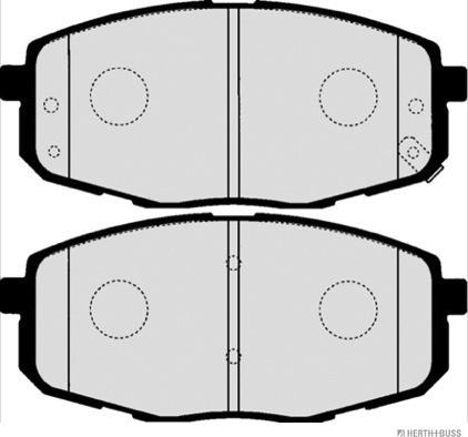 J&S Automotive VBP2702 - Set placute frana,frana disc aaoparts.ro