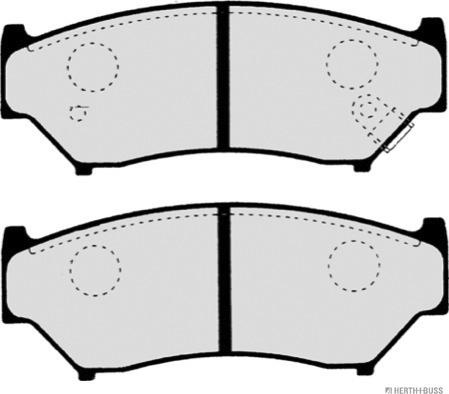 Herth+Buss Jakoparts J3608009 - Set placute frana,frana disc aaoparts.ro