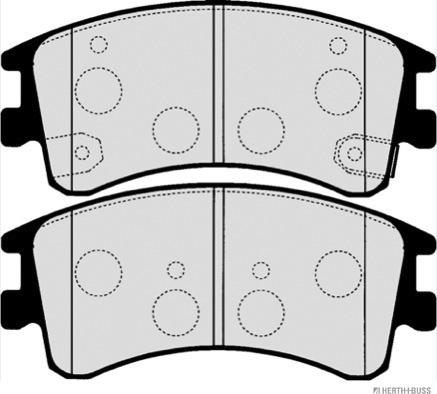 Herth+Buss Jakoparts J3603056 - Set placute frana,frana disc aaoparts.ro