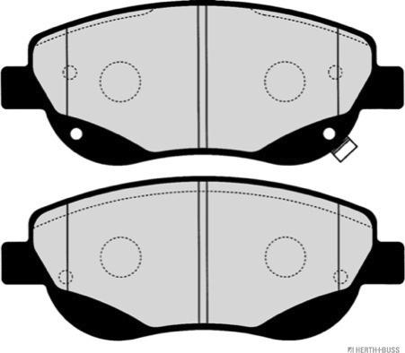 Herth+Buss Jakoparts J3602003 - Set placute frana,frana disc aaoparts.ro