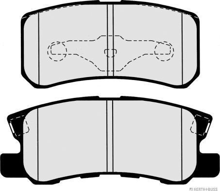 Herth+Buss Jakoparts J3615010 - Set placute frana,frana disc aaoparts.ro