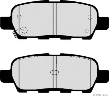 Herth+Buss Jakoparts J3611044 - Set placute frana,frana disc aaoparts.ro