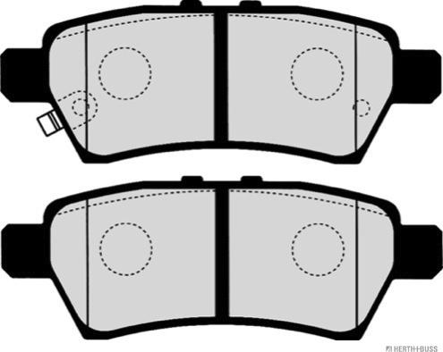 Herth+Buss Jakoparts J3611050 - Set placute frana,frana disc aaoparts.ro