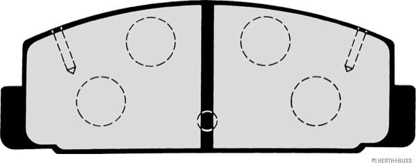 Herth+Buss Jakoparts J3613002 - Set placute frana,frana disc aaoparts.ro