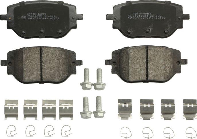 Herth+Buss Jakoparts J3612053 - Set placute frana,frana disc aaoparts.ro