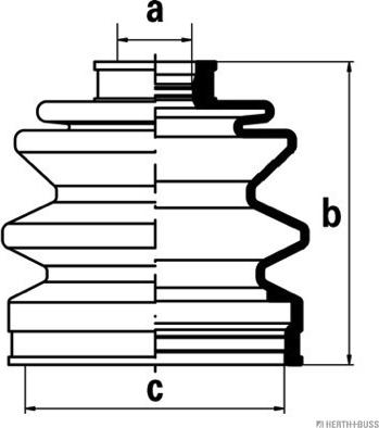 Herth+Buss Jakoparts J2865003 - Burduf cauciuc, articulatie planetara aaoparts.ro