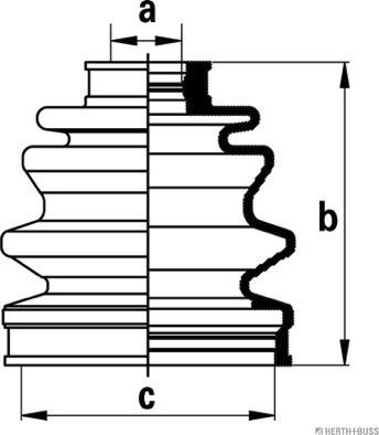 Herth+Buss Jakoparts J2865002 - Burduf cauciuc, articulatie planetara aaoparts.ro