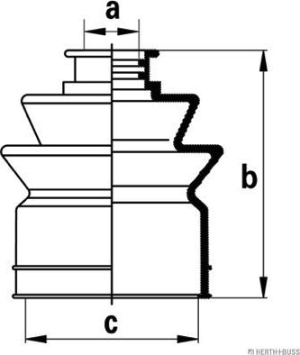 Herth+Buss Jakoparts J2866001 - Burduf cauciuc, articulatie planetara aaoparts.ro