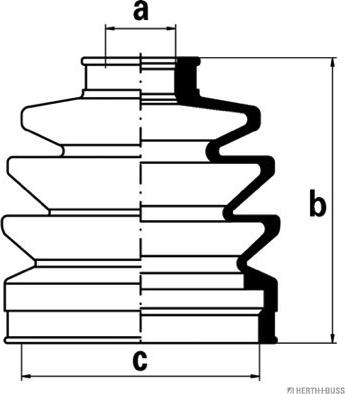 Herth+Buss Jakoparts J2863005 - Burduf cauciuc, articulatie planetara aaoparts.ro