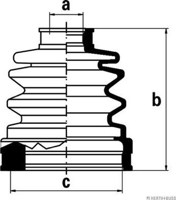 Herth+Buss Jakoparts J2883002 - Burduf cauciuc, articulatie planetara aaoparts.ro