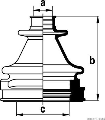 Herth+Buss Jakoparts J2883017 - Burduf cauciuc, articulatie planetara aaoparts.ro