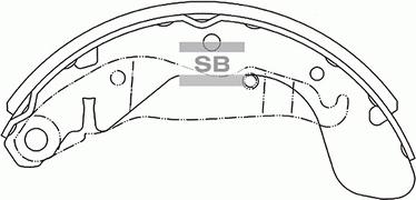 Hi-Q SA055-NEW - Set saboti frana aaoparts.ro