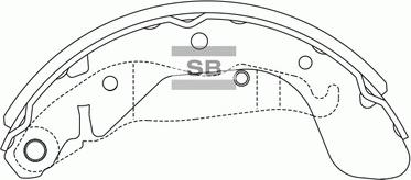 Hi-Q SA152 - Set saboti frana aaoparts.ro