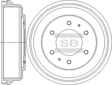 Hi-Q SD4325 - Tambur frana aaoparts.ro