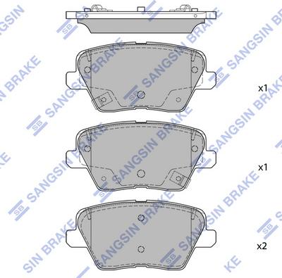 Hi-Q SP4442 - Set placute frana,frana disc aaoparts.ro