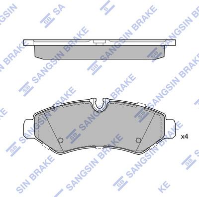 Hi-Q SP4438 - Set placute frana,frana disc aaoparts.ro
