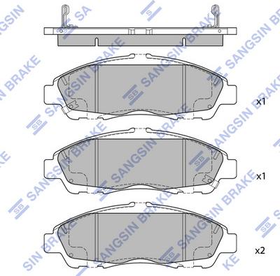 Hi-Q SP4110 - Set placute frana,frana disc aaoparts.ro