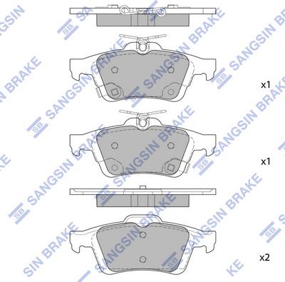 Hi-Q SP1947 - Set placute frana,frana disc aaoparts.ro