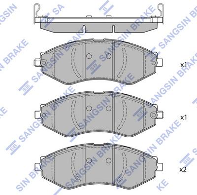Hi-Q SP1918 - Set placute frana,frana disc aaoparts.ro
