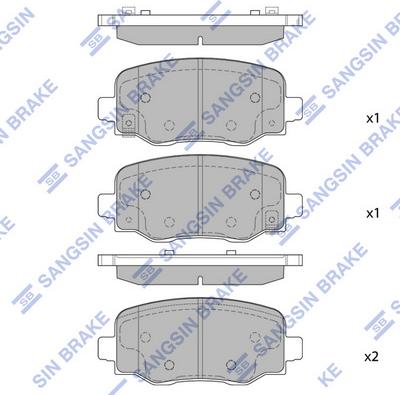 Hi-Q SP1917 - Set placute frana,frana disc aaoparts.ro