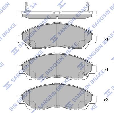 Hi-Q SP 1452 - Set placute frana,frana disc aaoparts.ro