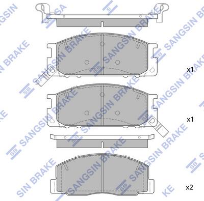 Hi-Q SP1464 - Set placute frana,frana disc aaoparts.ro