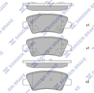 Hi-Q SP1407 - Set placute frana,frana disc aaoparts.ro