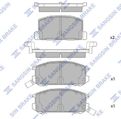 Hi-Q SP1437 - Set placute frana,frana disc aaoparts.ro