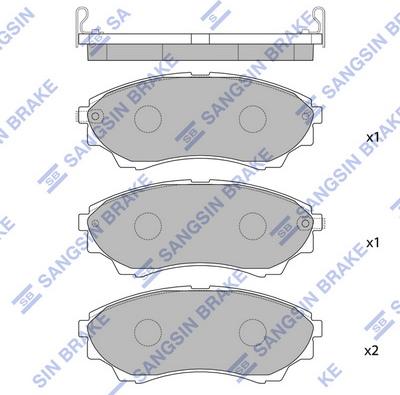 Hi-Q SP1479 - Set placute frana,frana disc aaoparts.ro