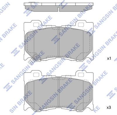 Hi-Q SP1471 - Set placute frana,frana disc aaoparts.ro