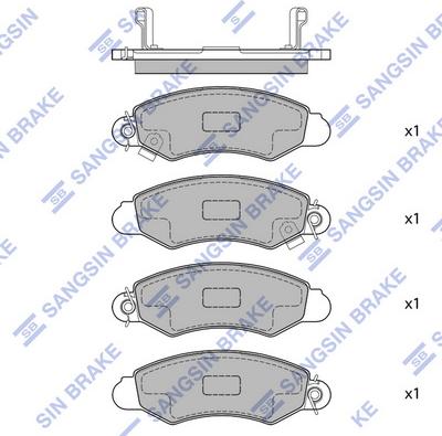 Hi-Q SP1598 - Set placute frana,frana disc aaoparts.ro