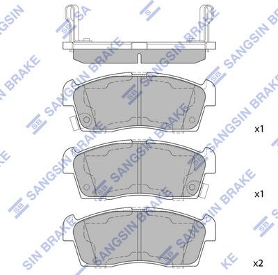 Hi-Q SP1592A - Set placute frana,frana disc aaoparts.ro