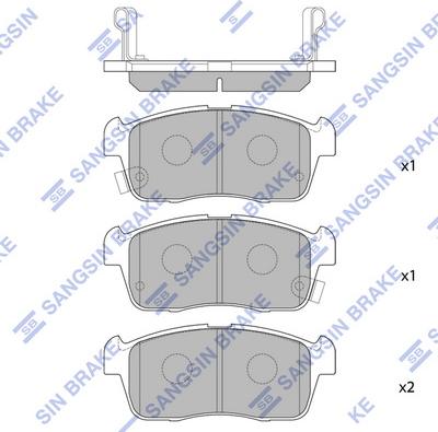Hi-Q SP1549 - Set placute frana,frana disc aaoparts.ro