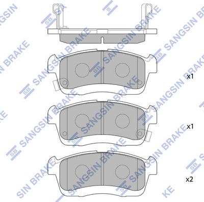 Hi-Q SP1550 - Set placute frana,frana disc aaoparts.ro