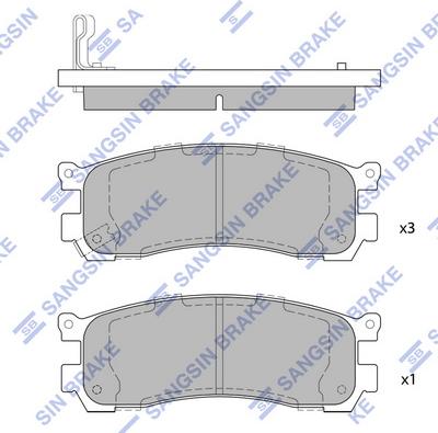 Hi-Q SP1528 - Set placute frana,frana disc aaoparts.ro